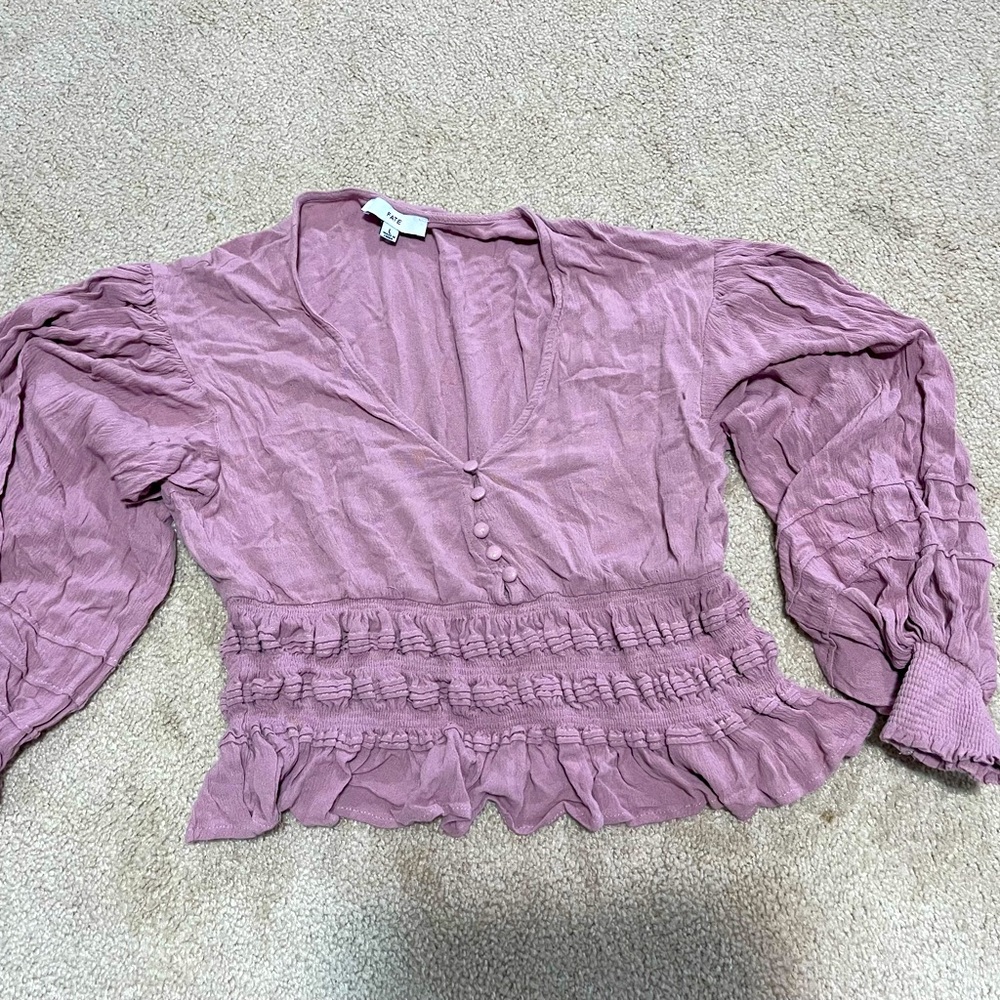 Fate peasant blouse size Large